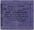 Frankreich 50 centimes 50 Centimes Noyon City - 1915 -