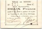 Frankreich 2 francs 2 Francs Noyon City - 1915 -