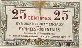 Frankreich 25 centimes 25 cent. Pyrénées Orientales -