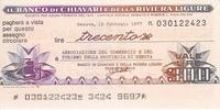 Italien 300 lires 300 Lire Banco di Chiavari e della Riviera Ligure - 1977 - Genova - UNC -