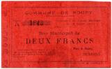 Frankreich 2 francs 2 Francs Roupy City - 1915 -