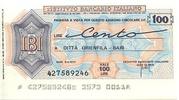 Italien 100 lires 100 Lire Istituto Bancario Italiano - 1977 - Bari - UNC -