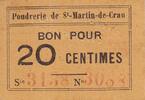 Frankreich 20 centimes 20 cent. Saint-Martin-de-Crau Poudrerie -