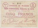 Frankreich 5 f 5 F Waziers -