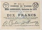 Frankreich 10 f 10 F Waziers -