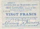 Frankreich 20 f 20 F Waziers -