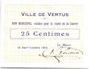 Frankreich 25 centimes 25 Centimes Vertus City - 1915 -
