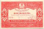 Frankreich 50 centimes 50 Centimes Vertus City - 1917 -