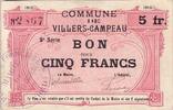 Frankreich 5 f 5 F Villers-Campeau -