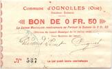 Frankreich 50 centimes 50 Centimes Ognolles City - 1915 -