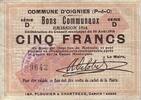 Frankreich 5 f 5 F Oignies -