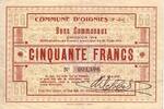 Frankreich 50 f 50 F Oignies -