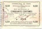Frankreich 50 centimes 50 cent. Oisy City - N1508 - 1915 -