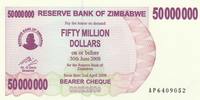 Simbabwe 50 million de $ 50 Million de $, Elephants - 2008 -