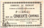 Frankreich 50 centimes 50 cent. Premont City - 5th emission N1971 - 1915 -