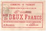 Frankreich 2 francs 2 Francs Premont City - 3rd emission N306 - 1915 -