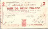 Frankreich 2 francs 2 Francs Saint-Gobain City - 1915 -