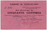 Frankreich 50 centimes 50 Centimes Tugny-Et-Pont City - 1914 -