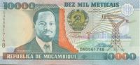 Mosambik 16/06/1991 10000 Meticais J. Chissano - Plowing I / ST