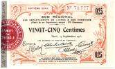 Frankreich 25 centimes 25 cent. Laon Régional - 7th serial - 1915 -