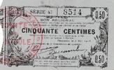 Frankreich 50 centimes 50 cent. Fourmies - Serial 47 - 08/05/1916 -