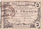 Frankreich 2 francs 2 Francs Fourmies City - 1917 -