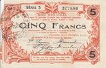 Frankreich 5 francs 5 Francs Fourmies City - 1917 -