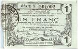 Frankreich 1 franc 1 Franc Hirson Regional - 1917 -