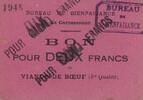 Frankreich 10 francs 10 Francs Carcassonne 10 Frs de viande de boeuf -