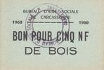 Frankreich 5 francs 5 Francs Carcassonne Bon pour 5 nf de bois -