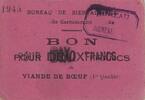 Frankreich 10 francs 10 Francs Carcassonne Bon pour 10 Frs de viande -