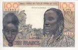 Staaten von Westafrika  100 Francs Mask - 1959 I / ST