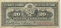 Kuba 20 centavos 20 Centavos 1897 - Harvesting sugar cane -