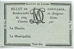 Frankreich 5 sols Loches District - 1792, R5 Rare ! -