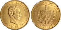 Cuba 20 Pesos 1915 Republic NGC MS61