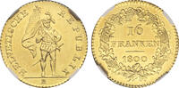 Switzerland 16 Franken 1800-B Helvetic Republic NGC MS62 PL