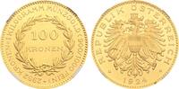 Austria 100 Kronen 1924 Republic, Vienna mint NGC PR64 Cameo