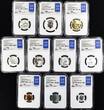 USA 2018-S 10pc. Silver Reverse Proof Set NGC PF-70; FDOI; Mercanti; Free NGC Box!