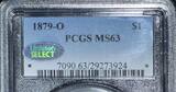 USA 1879-O Morgan Dollar PCGS MS-63 With Littleton Select Sticker; Nice Original