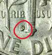 USA 1950-D /D RPM-1 FS-502 Roosevelt Dime; Choice Original -Unc. vz+