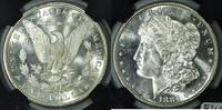 USA Morgan Dollar  1881-S NGC MS-65+; Original Bag Fragment; Flashy White