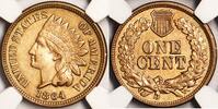 USA 1864 Copper Nickel Indian Head Cent NGC AU-55; Pleasing Example 214,71 EUR  zzgl. 51,52 EUR Versand