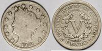 USA 1912-S Liberty Nickel; VG; First S-Mint Nickel!  146,00 EUR  zzgl. 13,73 EUR Versand