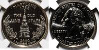 USA 2000-P Maryland Quarter NGC MS-66 PL; Very Scarce 171,77 EUR  zzgl. 13,73 EUR Versand