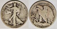 USA 1921-D Walking Liberty 50C; Choice Original VG; Key Date!  429,44 EUR  zzgl. 51,52 EUR Versand