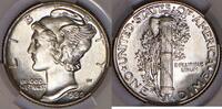 Dimes, Dimes Dime Mercury  CAC MS-65; Looks Full Bands MS-65 357,26 EUR  zzgl. 53,58 EUR Versand
