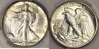 Half Dollars, Half Dollars Half Dollar Walking Liberty  CAC MS-64; Choic... 714,52 EUR  zzgl. 89,31 EUR Versand