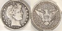 Half Dollars Half Dollar Barber  CAC F-12; Choice Original F-12 446,57 EUR  zzgl. 53,58 EUR Versand