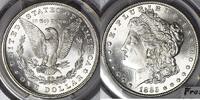 Dollars, Dollars Morgan Dollar  PCGS MS-64; Frosty White 142,90 EUR  zzgl. 17,85 EUR Versand