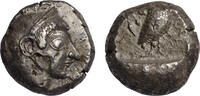 Attica, Athens AR tetradrachm c. 485 BC Athena/Owl, archaic issue, Seltman group E ss+